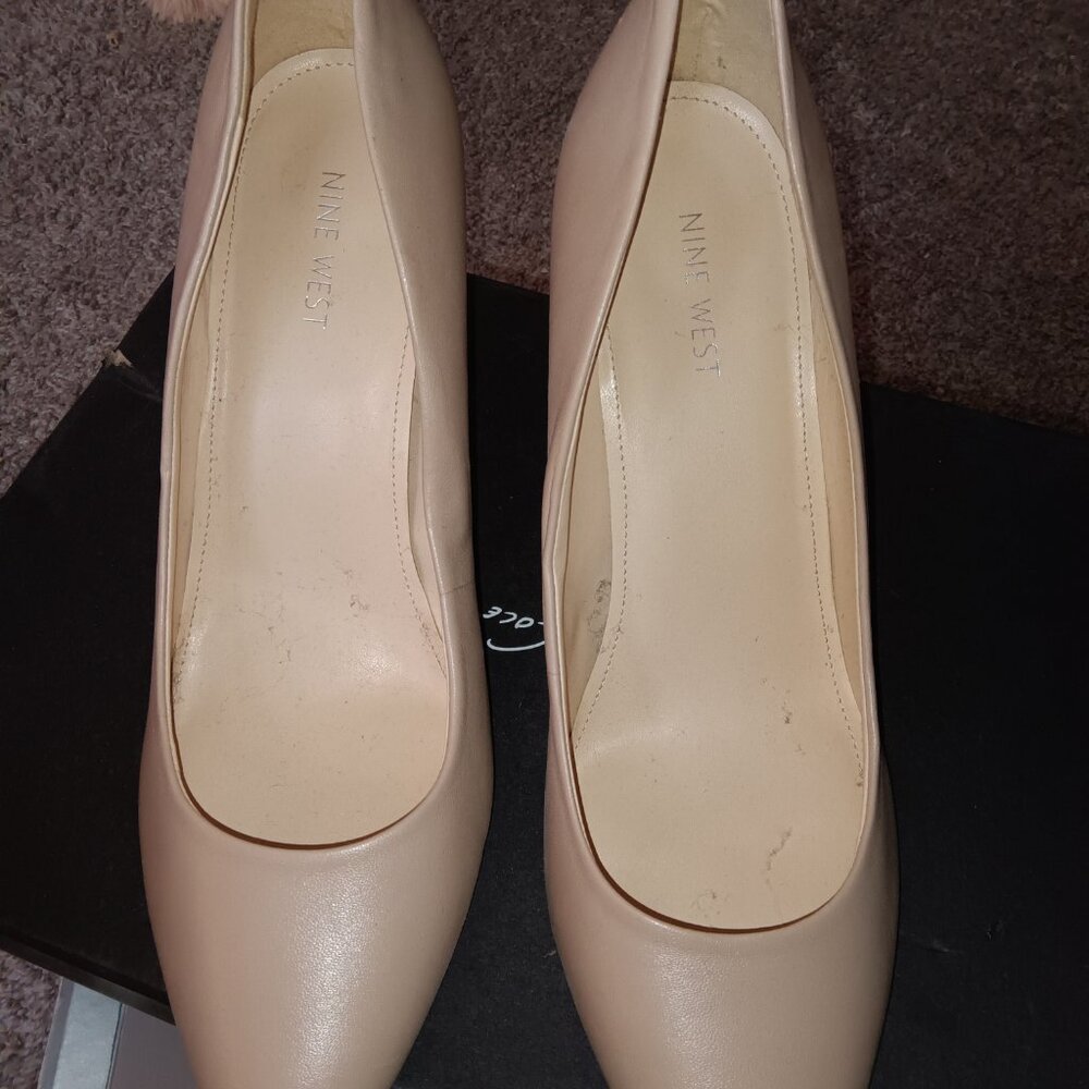 Nine West Anisa9x Beige/ natural heel
